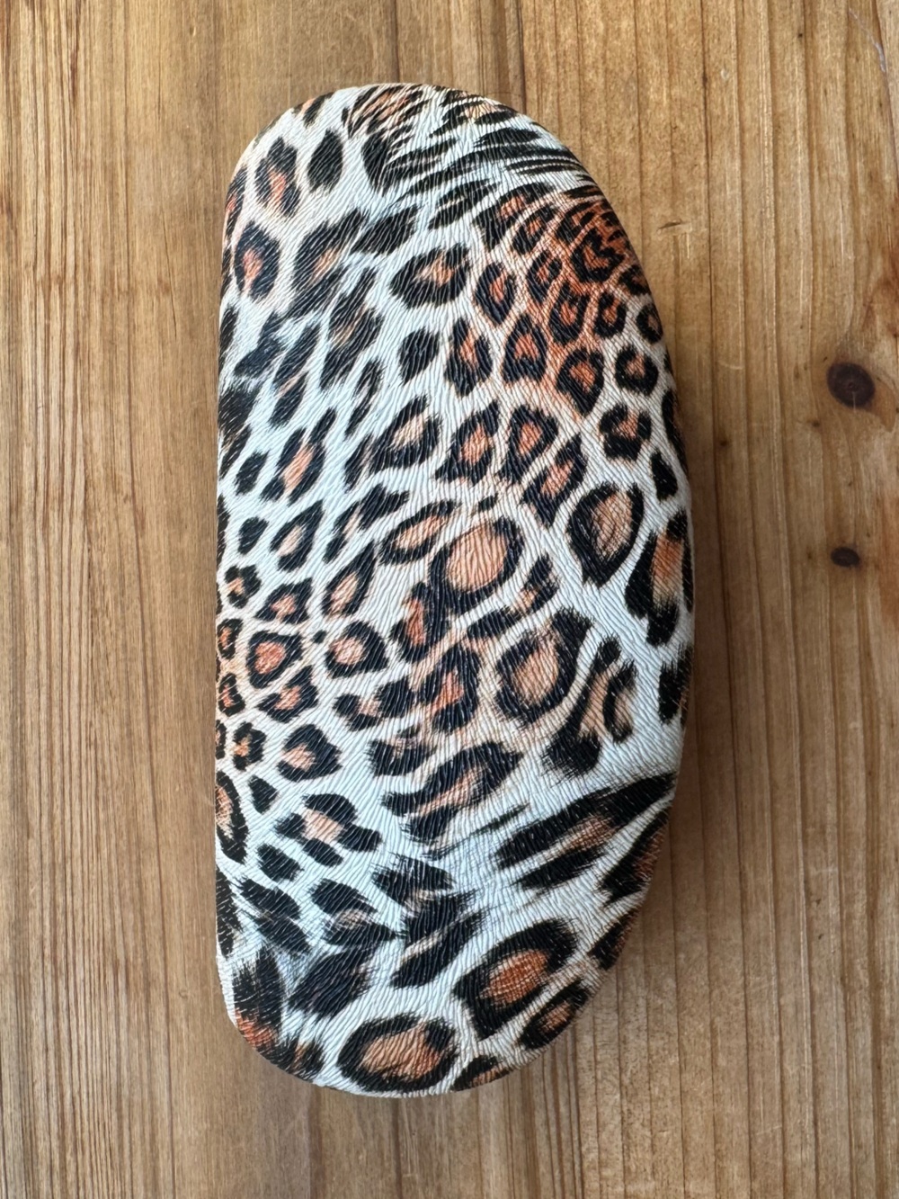 Eyes On Europe cheetah print sunglass case
